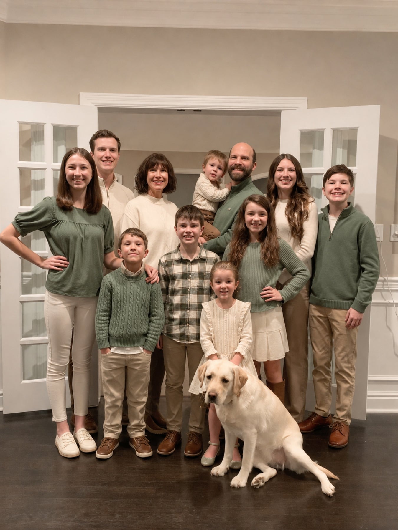 The Kingridge family outdoors