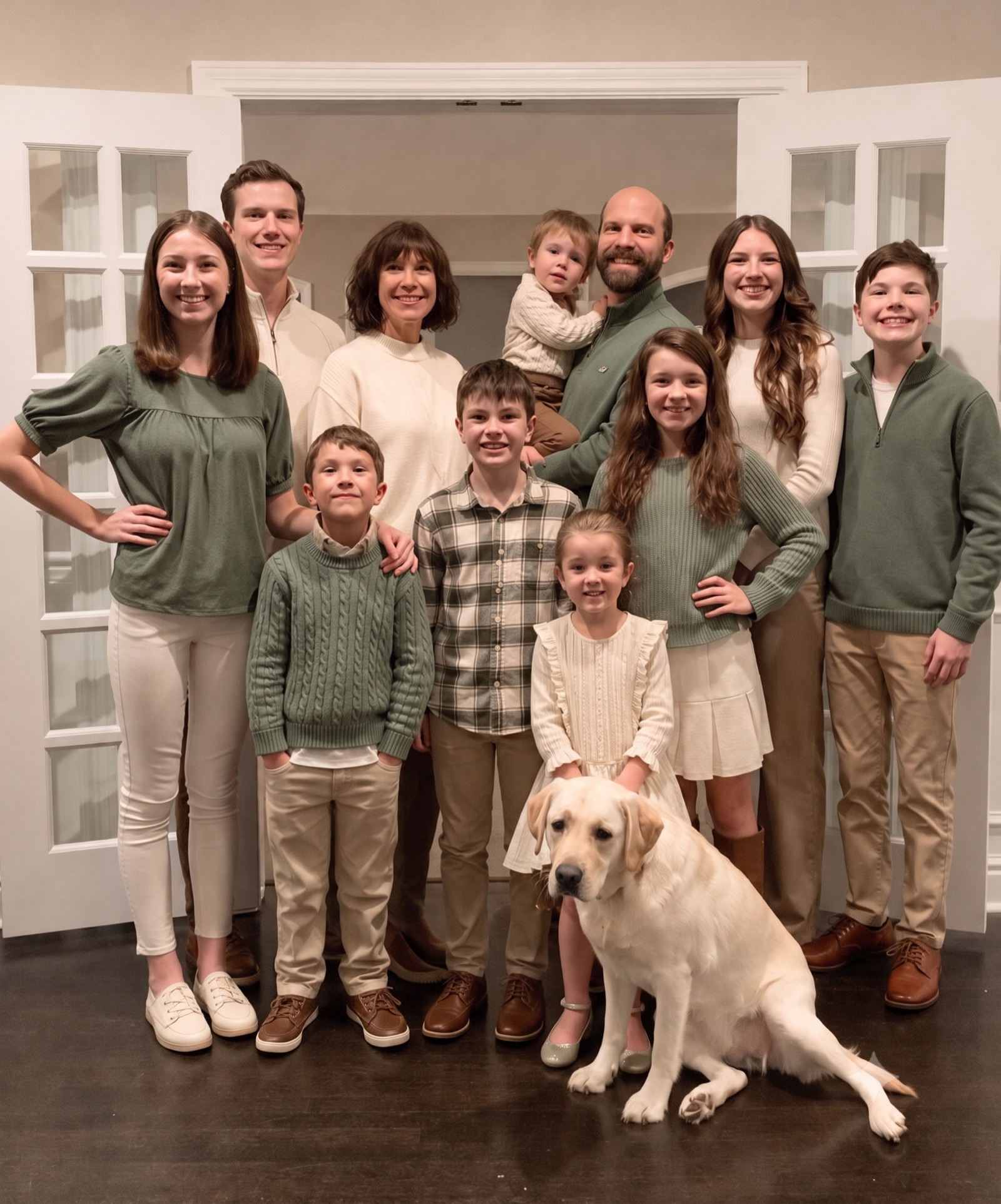 The Kingridge family outdoors
